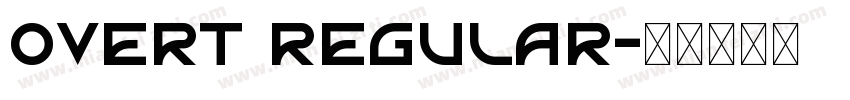 Overt Regular字体转换
